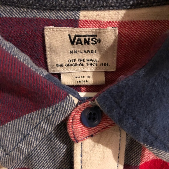 Vans plaid button up - Picture 3 of 4